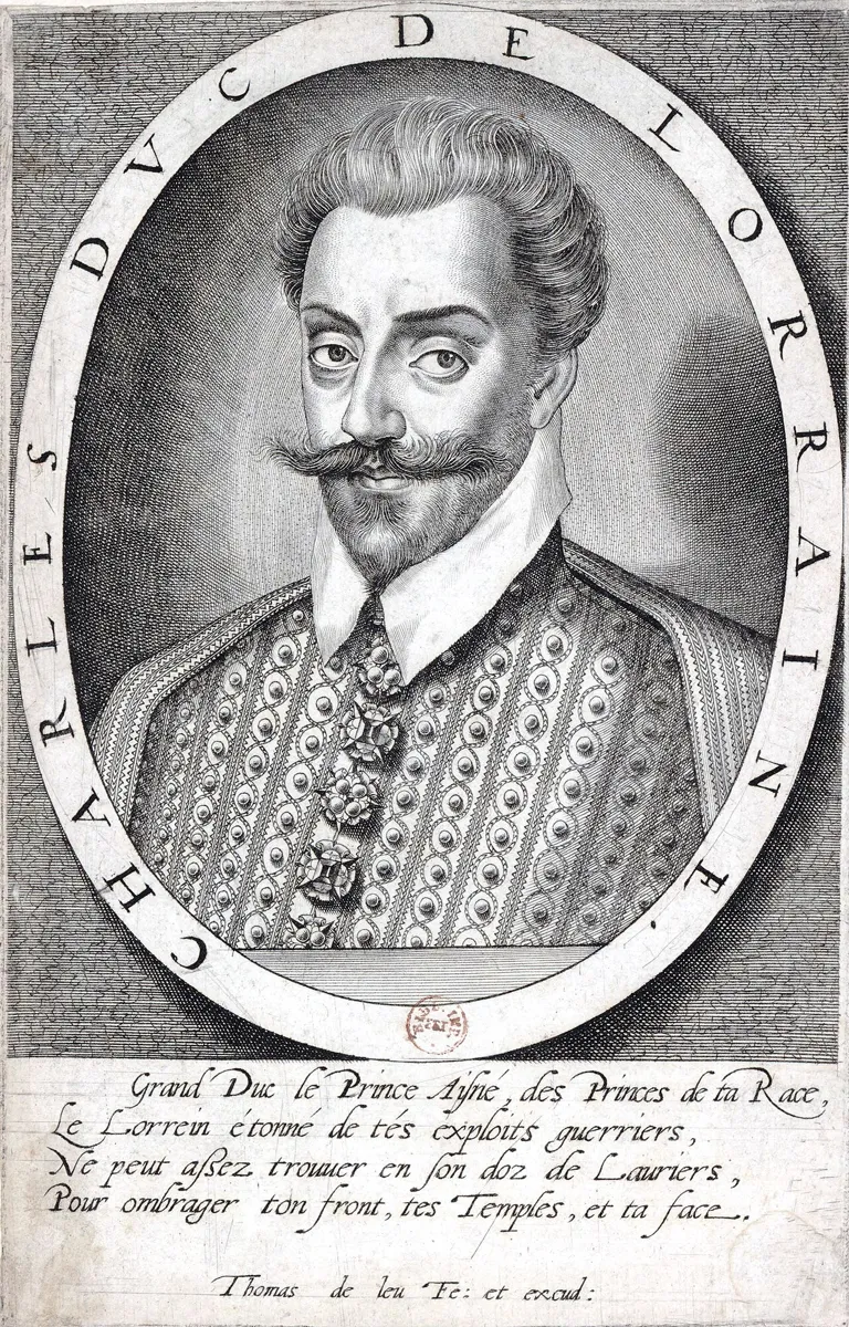 O duque Charles III da Lorraine, que reinou de 1545 a 1608. Gravura de Thomas de Leu.